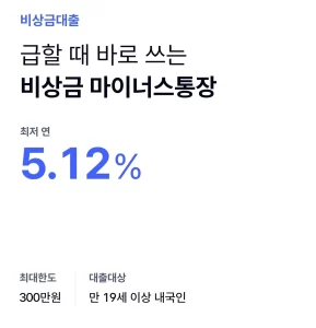 케이뱅크 비상금대출 조건